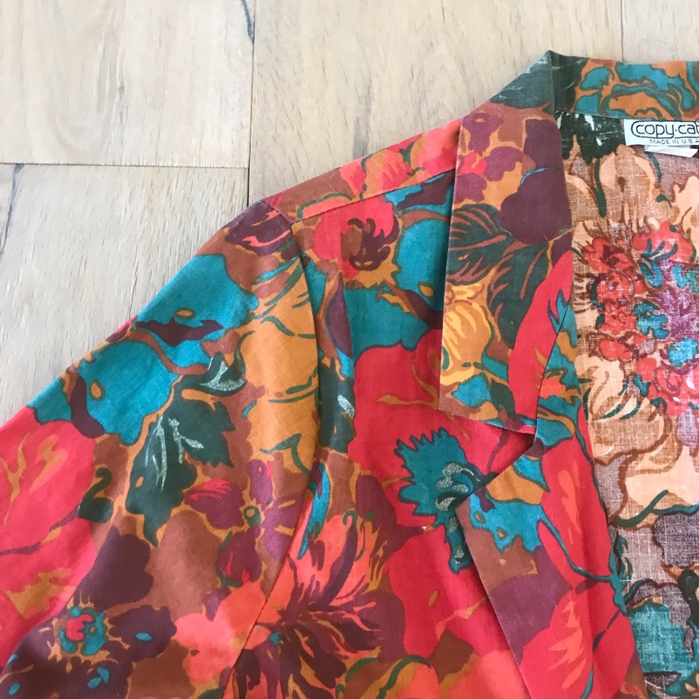 Vintage 1980’s Floral Blazer - Picture 3 of 9